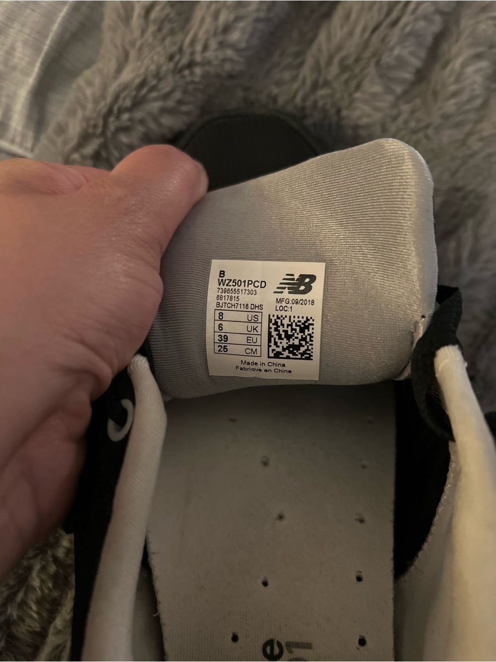 New Balance Black and White 501 Low-Top Sneakers